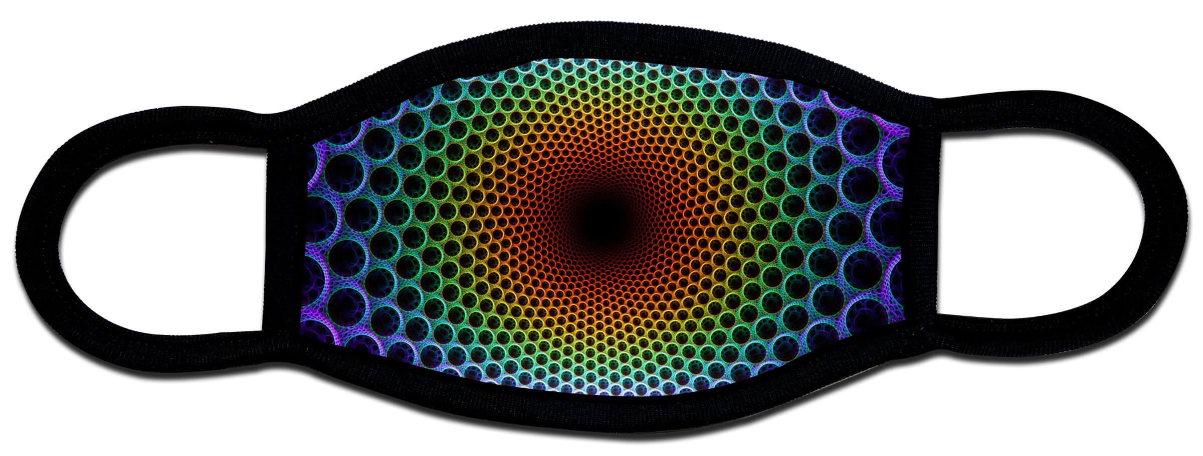 Psychedelic designed custom face mask